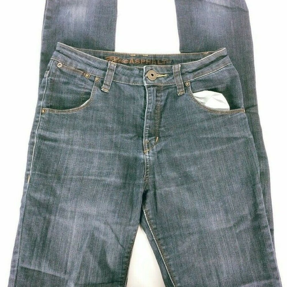 Blue Asphalt Jeans Size 3 Straight Leg Dark Wash